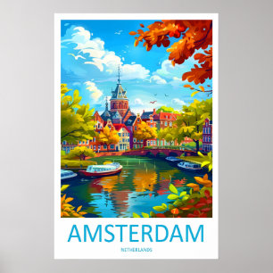 Affiche du Parc National d'Amsterdam Ski Voyage 2V