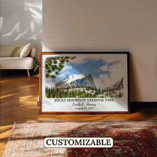 Affiche du Parc national de Rocky Mountain Colorad