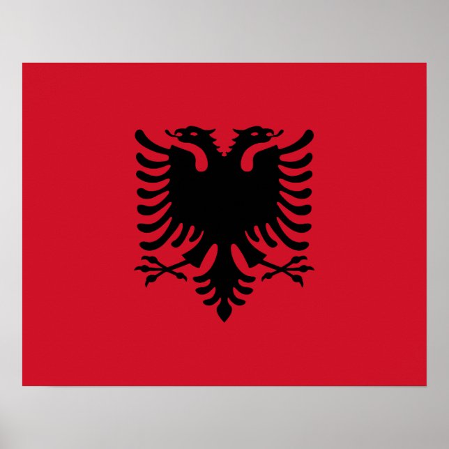 Affiche du pavillon de l'Albanie (Devant)