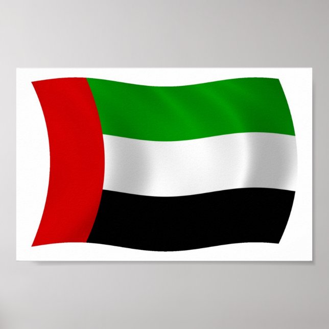 Affiche du pavillon des Émirats arabes unis (Devant)