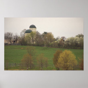 Affiche du paysage du pays