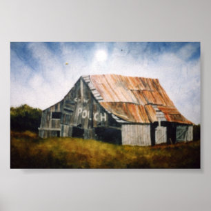 Affiche du paysage du pays
