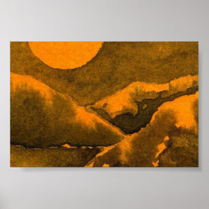 Affiche du paysage du pays