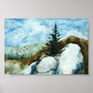 Affiche du paysage du pays