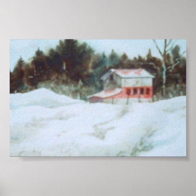 Affiche du paysage du pays (Devant)