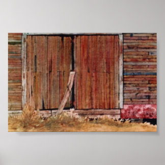 Affiche du paysage du pays