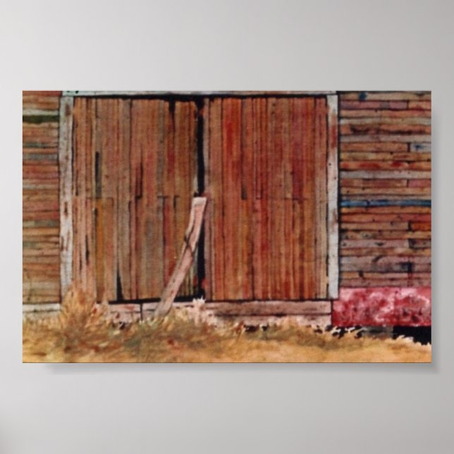 Affiche du paysage du pays (Devant)