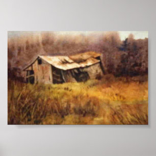 Affiche du paysage du pays