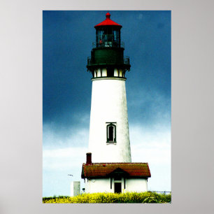 Affiche du phare de la côte de l'Oregon