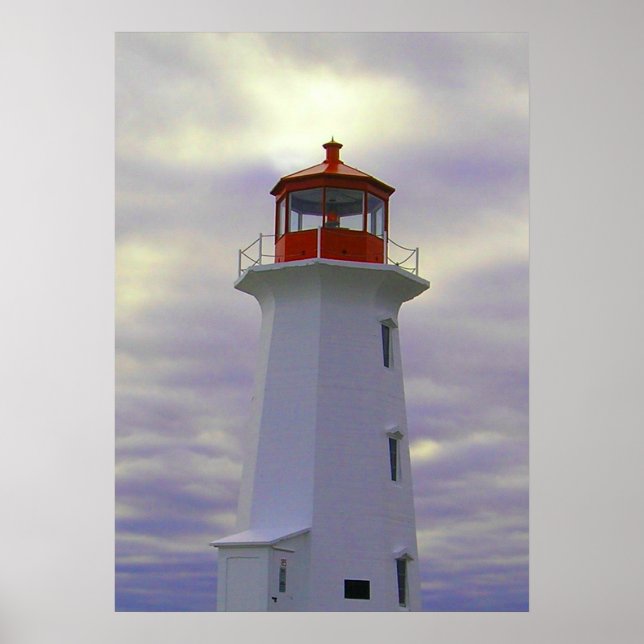 Affiche du phare de Peggy's Cove Nouvelle-Écosse (Devant)