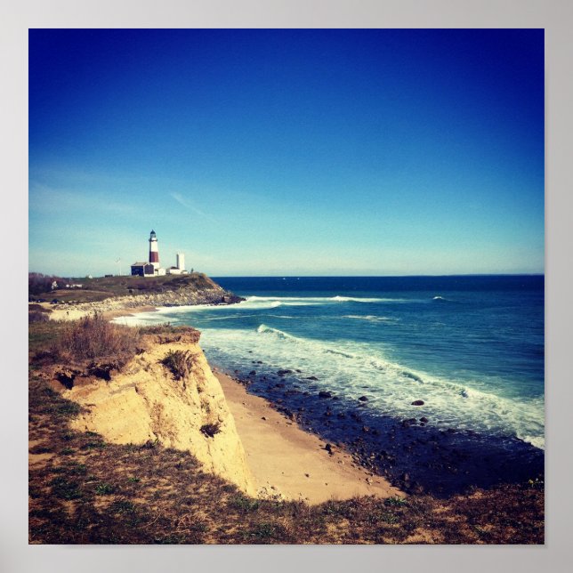 affiche du phare montauk point (Devant)
