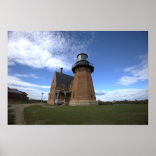 Affiche du phare sud-est de Block Island