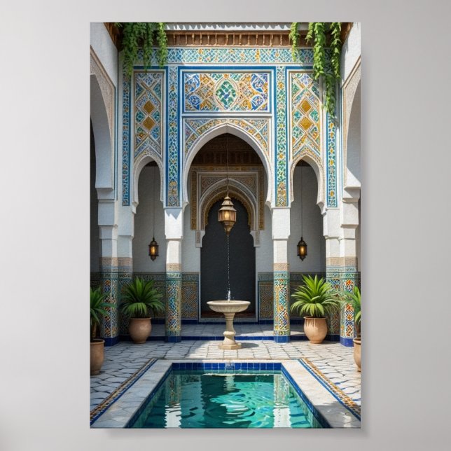 affiche du riad marocain (Devant)