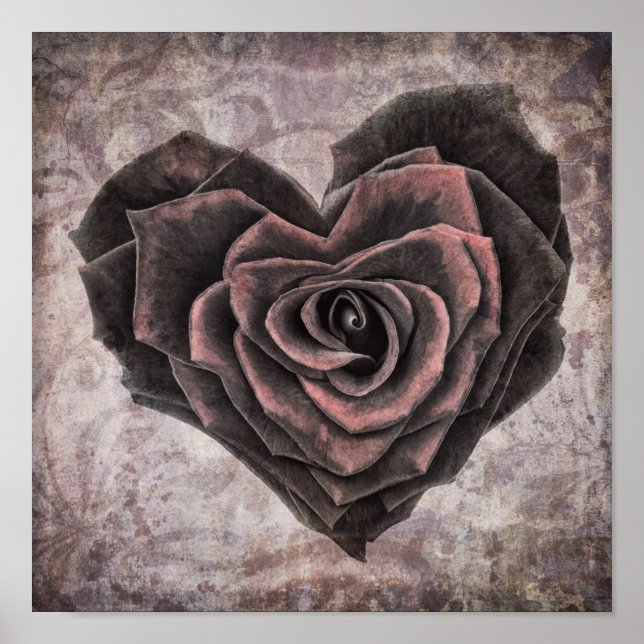 affiche du rose goth heart (Devant)