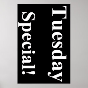 Affiche du salon de beauté spécial du mardi