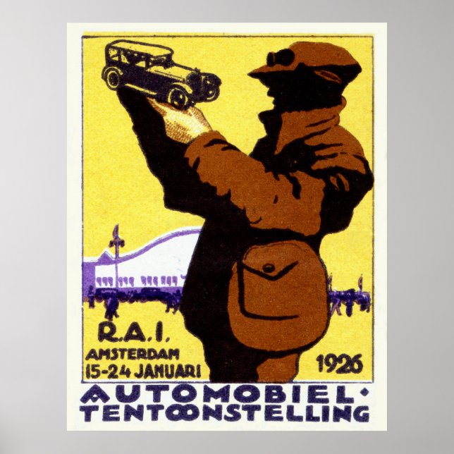 Affiche du Salon de voiture 1926 (Devant)