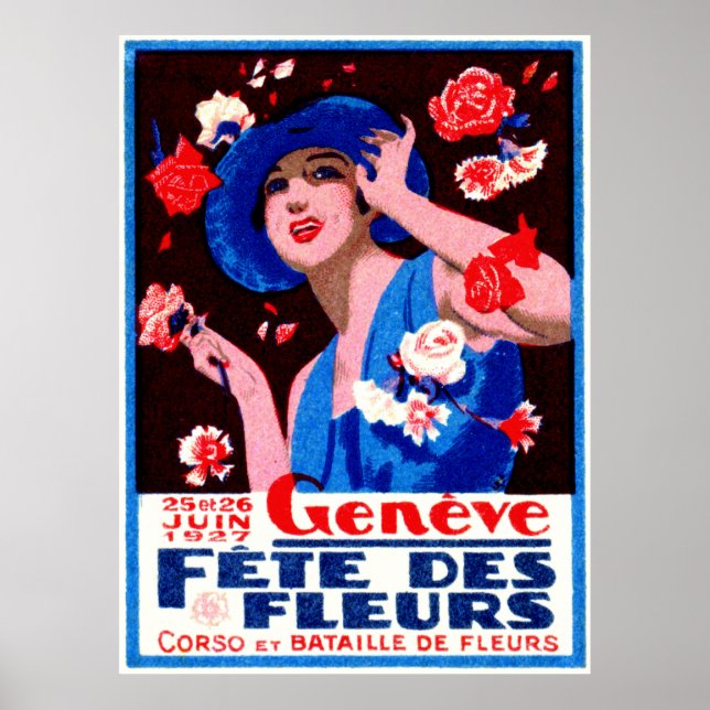 Affiche du Salon des fleurs de Genève 1927 (Devant)