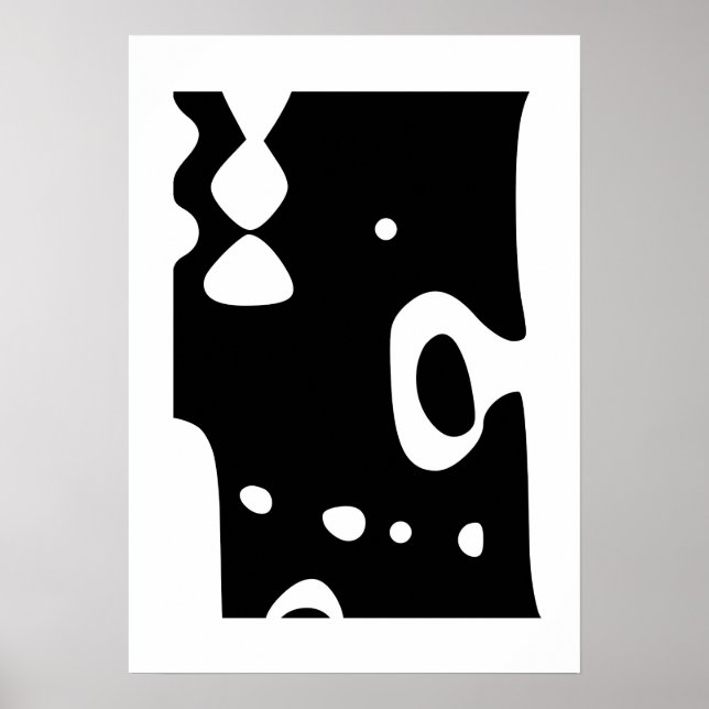 Affiche du salon du milieu du siècle moderne (Devant)