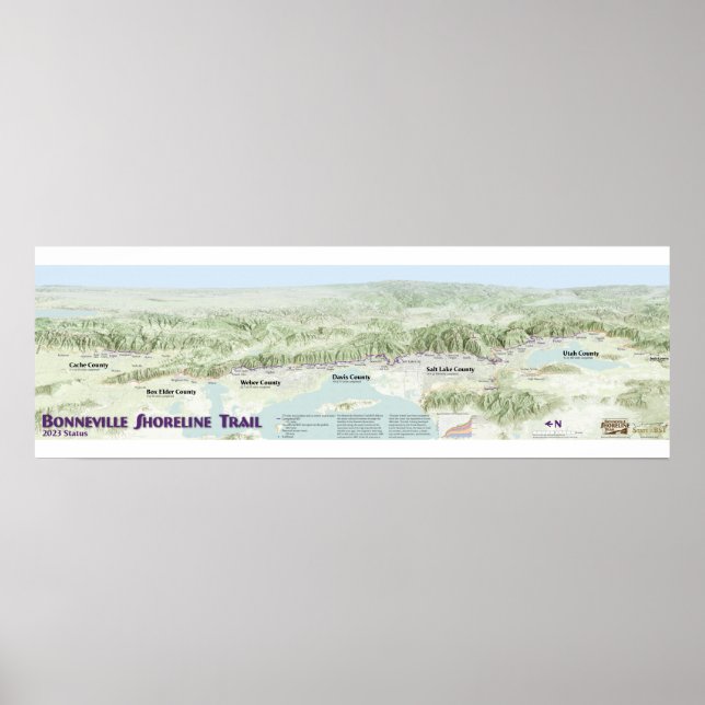 Affiche du sentier de la rive de Bonneville 2023 (Devant)