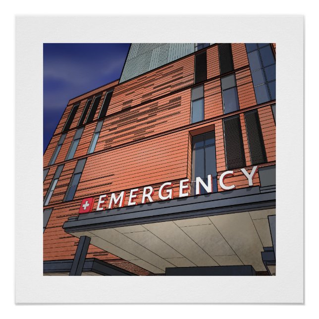 Affiche du service des urgences (Devant)