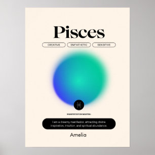 Affiche du signe astrologique Poissons