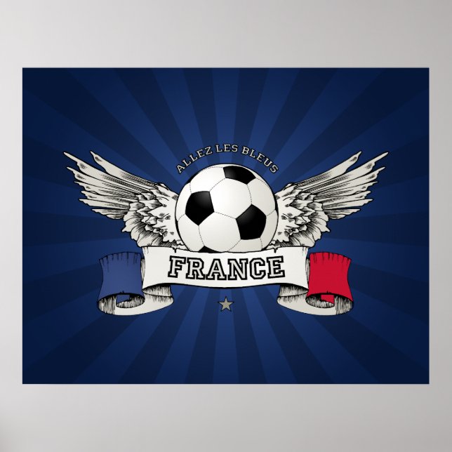 Affiche du soutien de l'équipe nationale de footba (Devant)