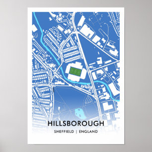 Affiche du stade Hillsborough – Domicile de Sheffi