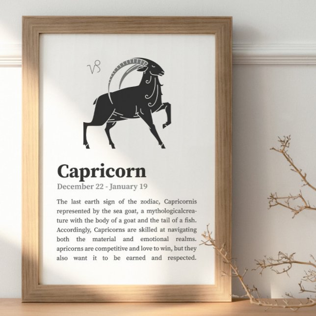 Affiche du symbole Zodiac Capricorn (Créateur téléchargé)