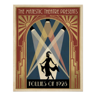 Affiche du Théâtre Follies des années 1920