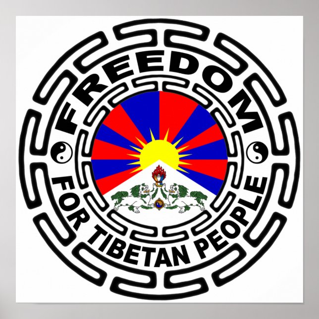 affiche du tibet libre (Devant)