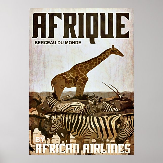 Affiche du tourisme en Afrique (Devant)
