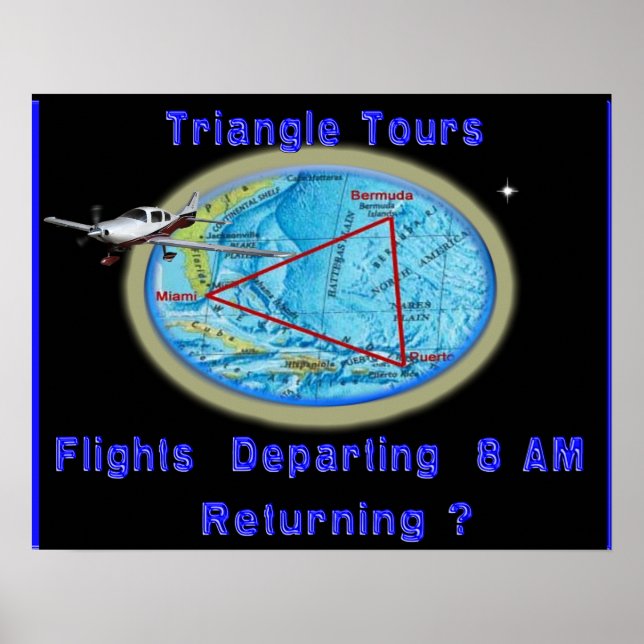 Affiche du triangle Bermudes (Devant)