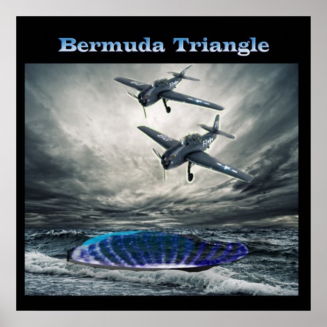 affiche du triangle des Bermudes (Devant)