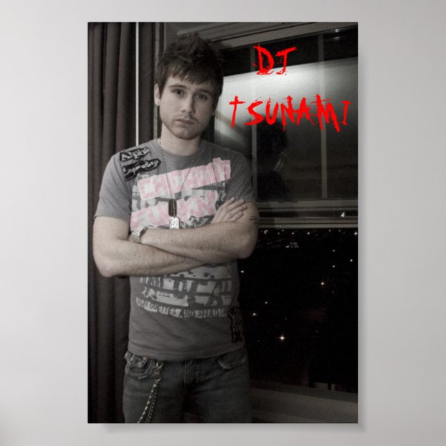 Affiche du tsunami, DJ TSUNAMI (Devant)