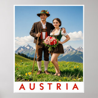 Affiche du Tyrol, Autriche 