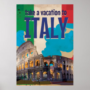Affiche du Vintage voyage italien