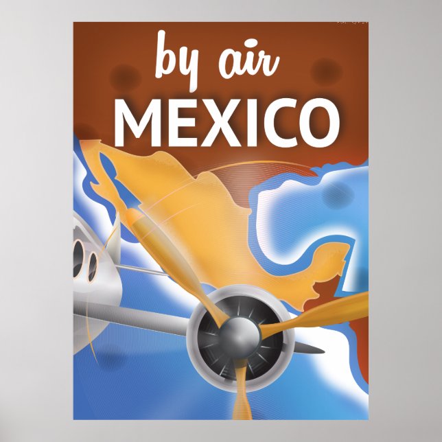 Affiche du Vintage voyage mexicain (Devant)