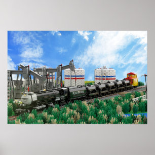 Affiche d'un modèle de locomotive Big Boy