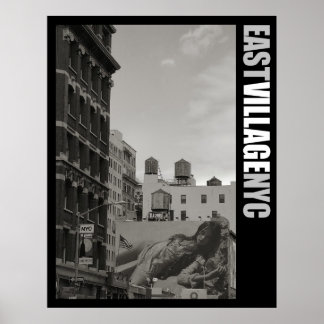 Affiche East Village New York City
