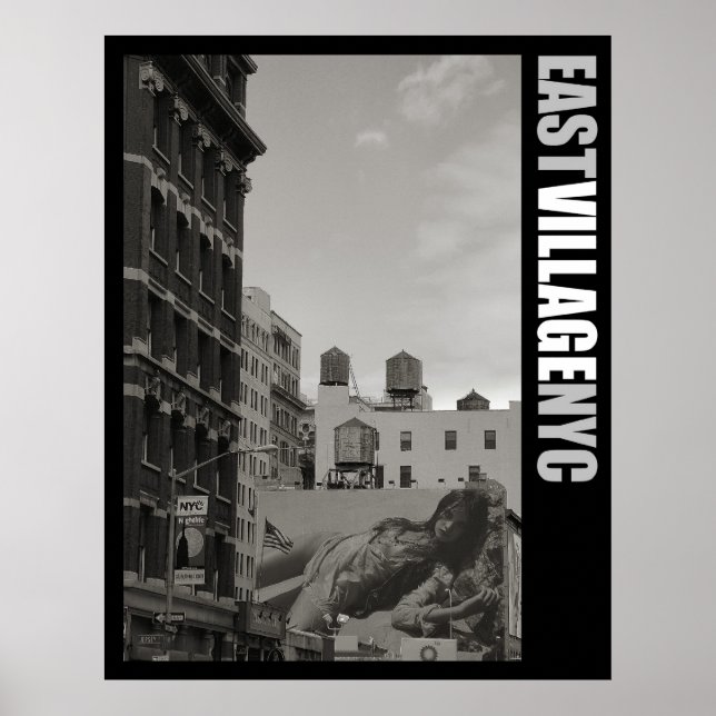 Affiche East Village New York City (Devant)