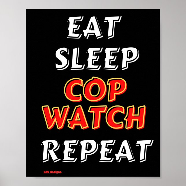 affiche "EAT, SLEEP..." (Devant)