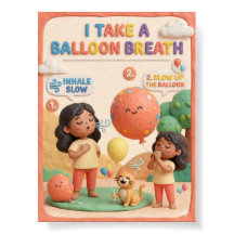 Affiche éducative en argile 3D pour enfant avec ba
