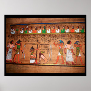Affiche Égypte-Hiéroglyphes
