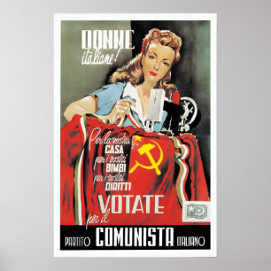 Affiche électorale Femmes d'Italie ! Pour votre ma
