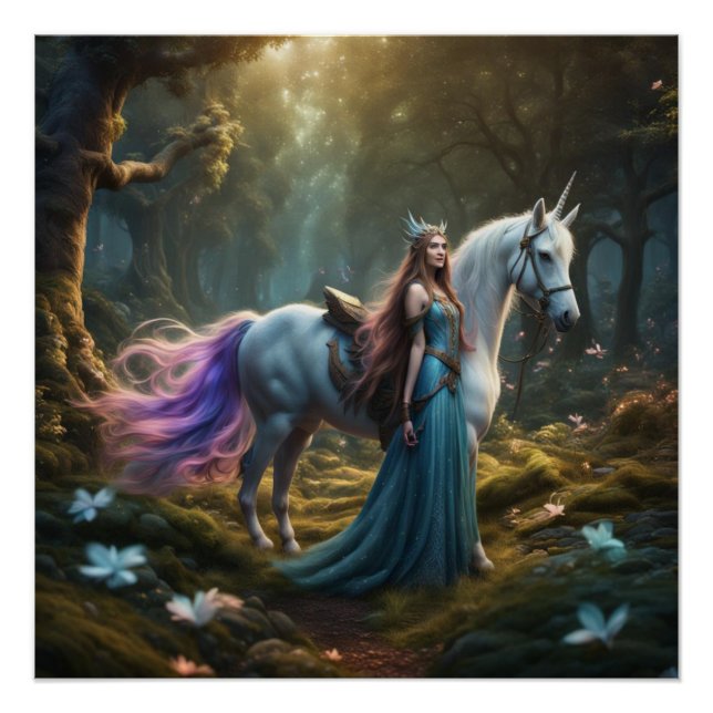 Affiche Elf Unicorn (Devant)