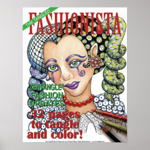 Affiche embrouillée de couverture de Fashionista