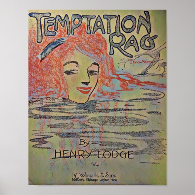 Affiche en deux étapes de la cerise de 1909 (Devant)