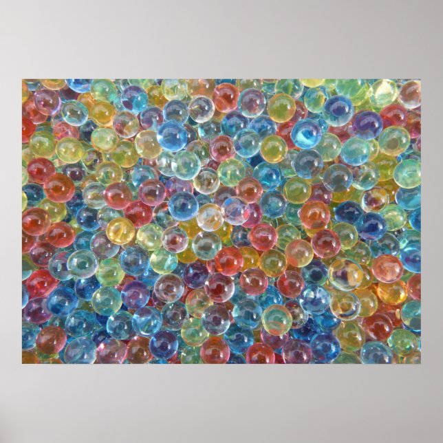 affiche en perles de verre coloré (Devant)