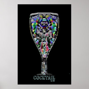 Affiche encadrée par cocktail