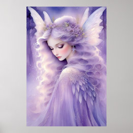 Affiche envoûtante sur la fée violette
